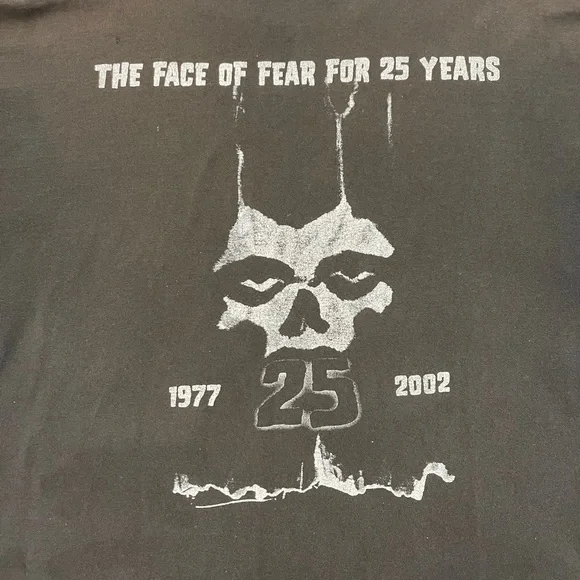 MISFITS The Face of Fear 25 year anniversary Vintage T Shirt MISFITS The Face of Fear 25 year anniversary Vintage T Shirt